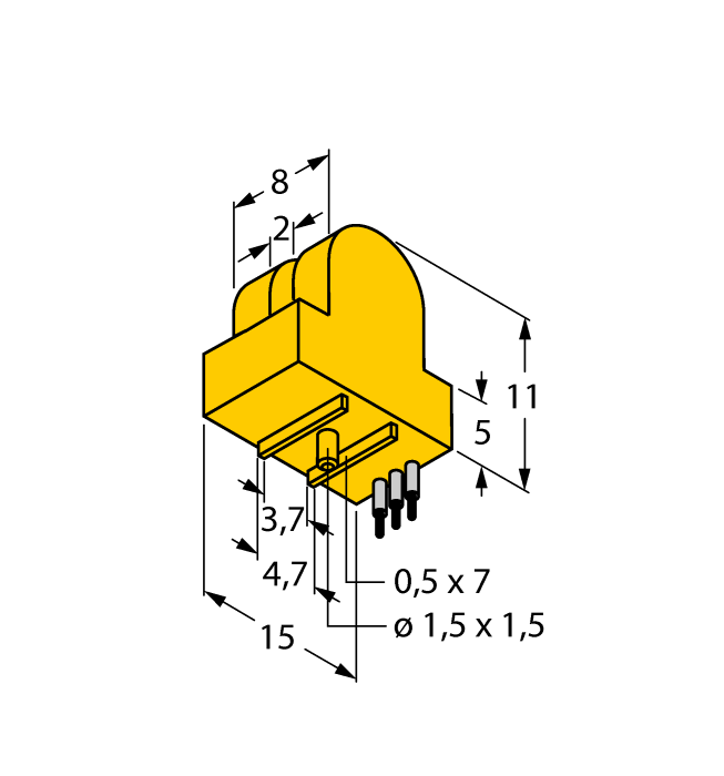 Индуктивный щелевой датчик TURCK SI2-K08-AP6