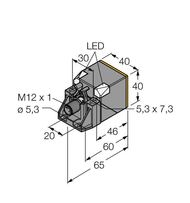 Индуктивный датчик TURCK NI50U-QV40-AP6X2-H1141