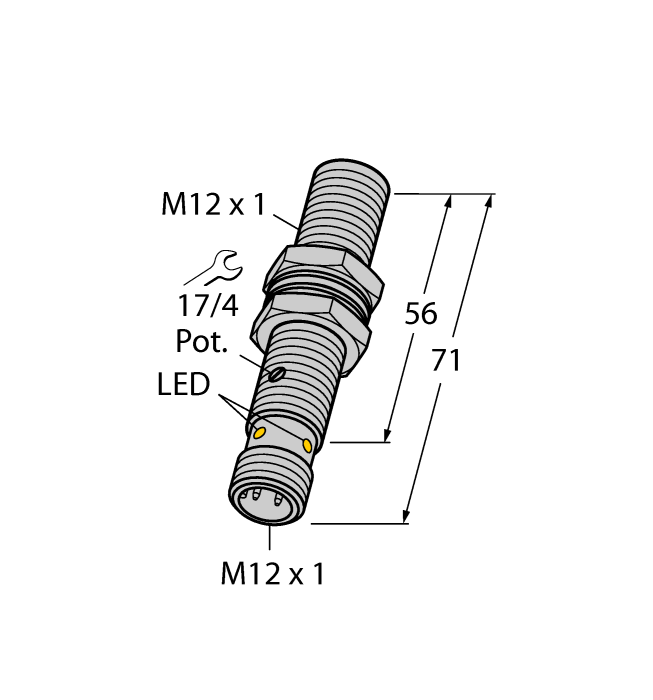Емкостной датчик TURCK BC3-M12-AN6X-H1141