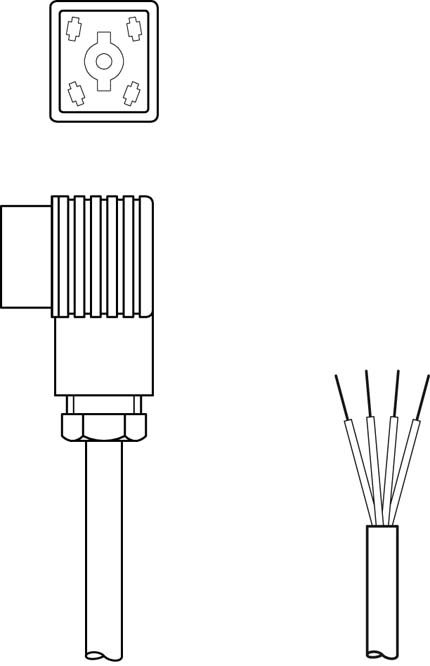 Разъем с кабелем Leuze Electronic BK7 KB-092- 6000- 4