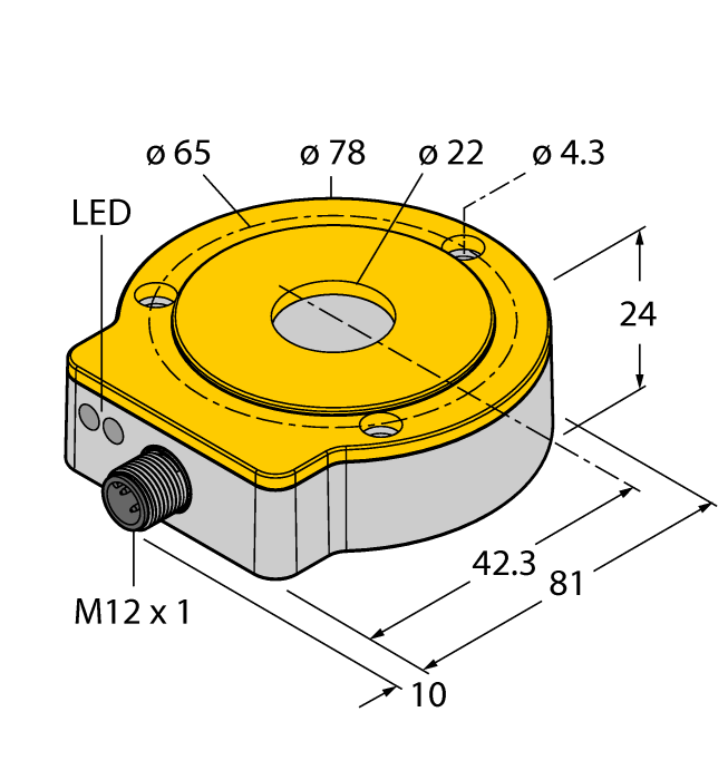 Энкодер TURCK RI360P0-QR24M0-INCRX2-H1181