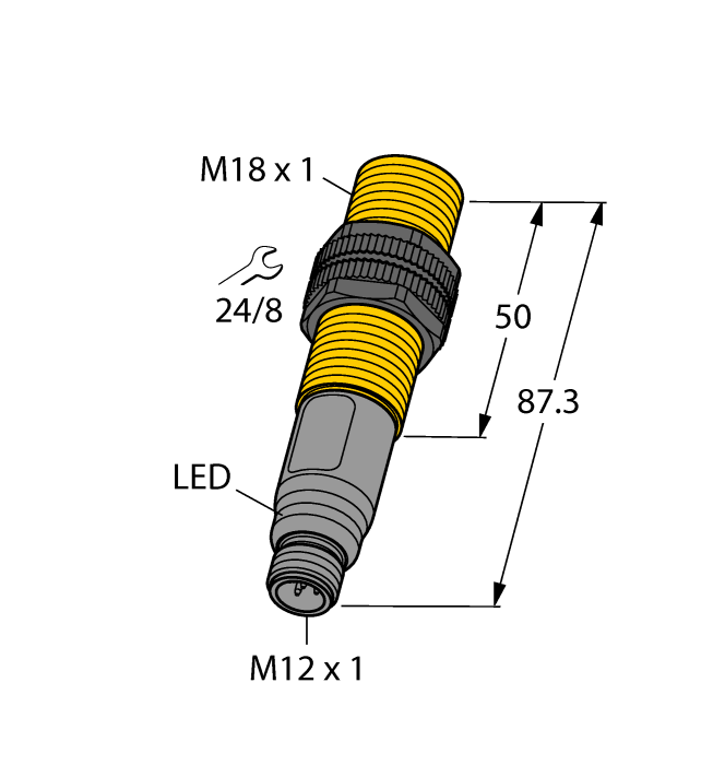 Емкостной датчик уровня TURCK BCT5-S18-UP6X2-H1151