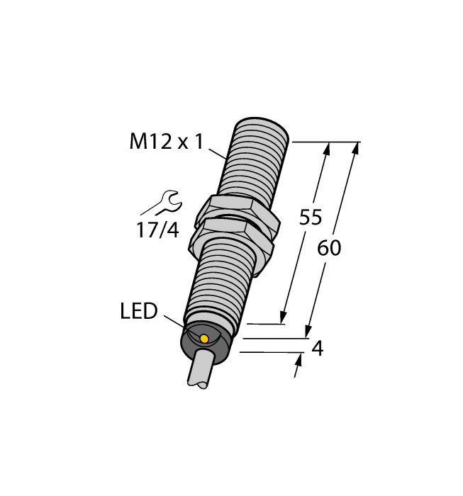 Индуктивный датчик TURCK BI4U-M12E-VP6X