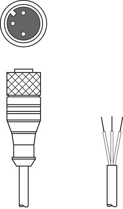 Разъем с кабелем Leuze Electronic KD U-M12-3A-V1-030-DP