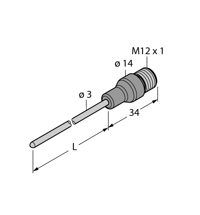 Датчик температуры TURCK TP-203A-CF-H1141-L1800