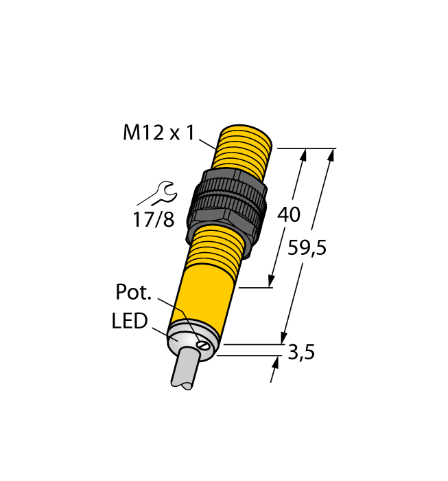 Емкостной датчик TURCK BC3-S12-AN6X 5M