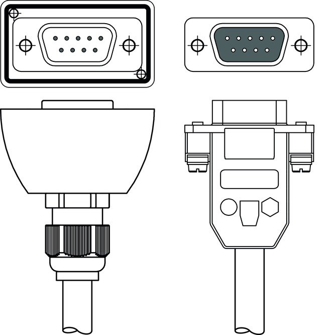 Соединительный кабель Leuze Electronic CB-D9-5000-5GF/GM