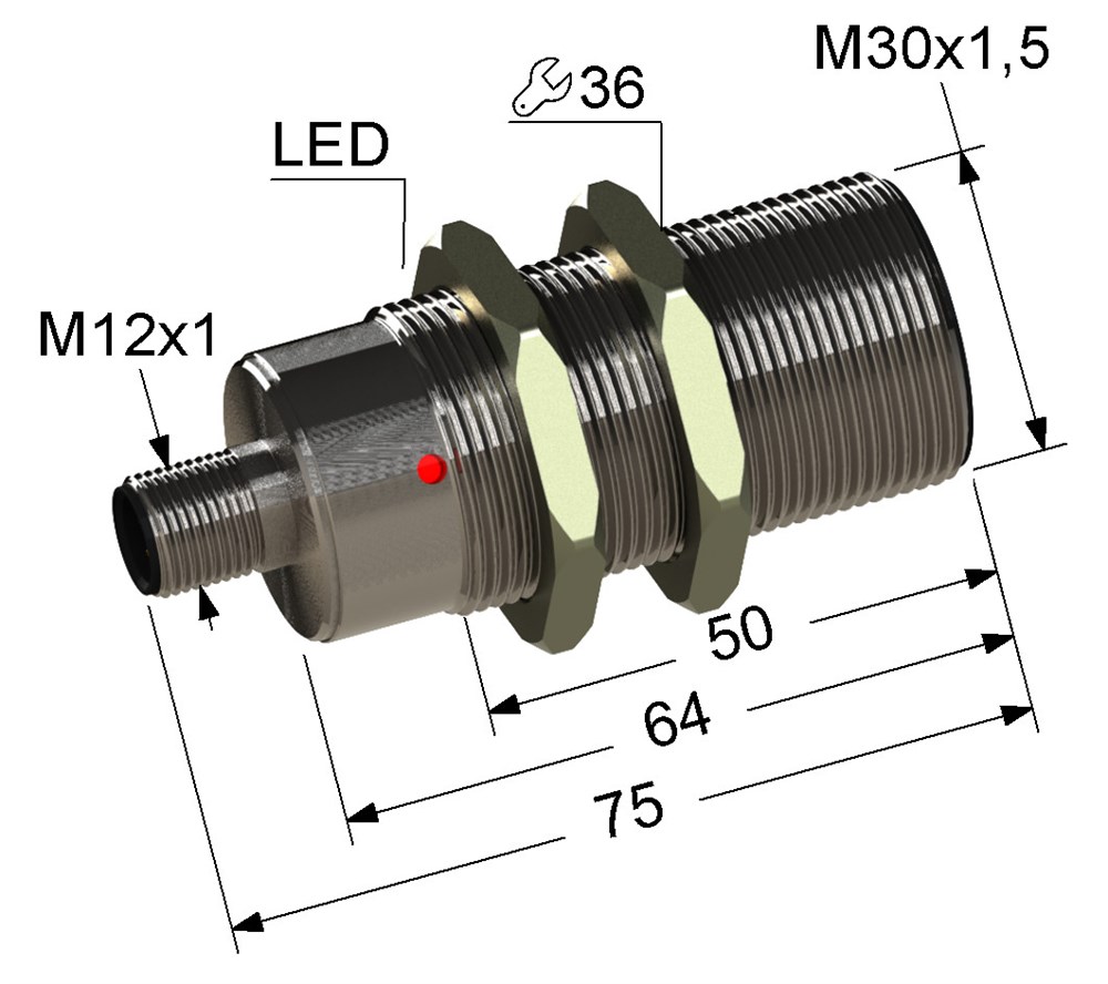 Индуктивный датчик Мега-К VB2-30M75-10B61-C4