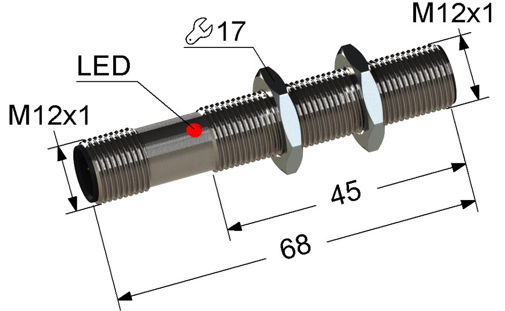 Индуктивный датчик Мега-К VB2-12M68-2B61-C4