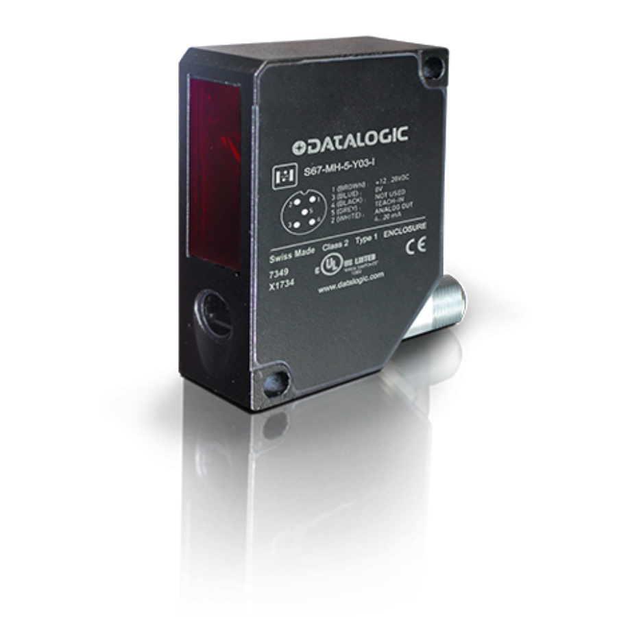 Лазерный датчик расстояния DATASENSING S67-MH-5-Y03-V