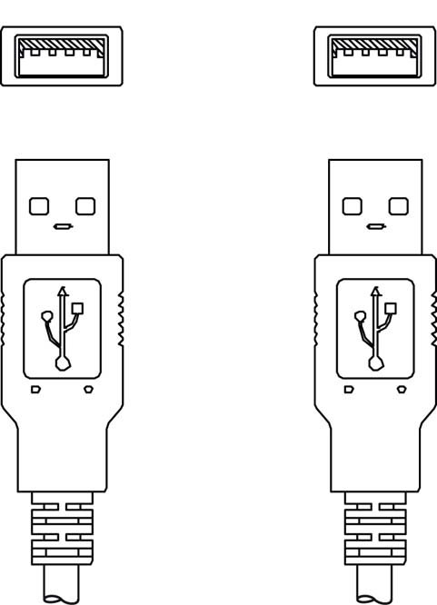 Соединительный кабель Leuze Electronic KB USB A - USB A