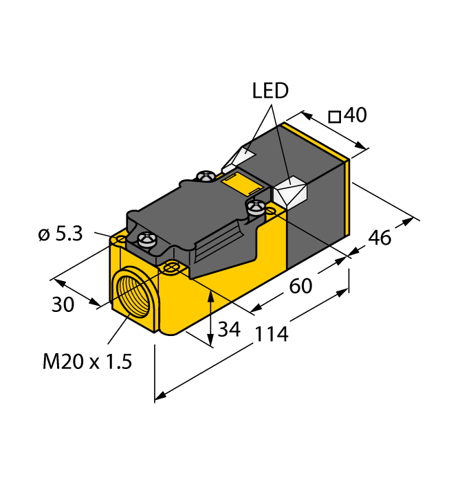 Индуктивный датчик TURCK NI50U-CP40-AP6X2