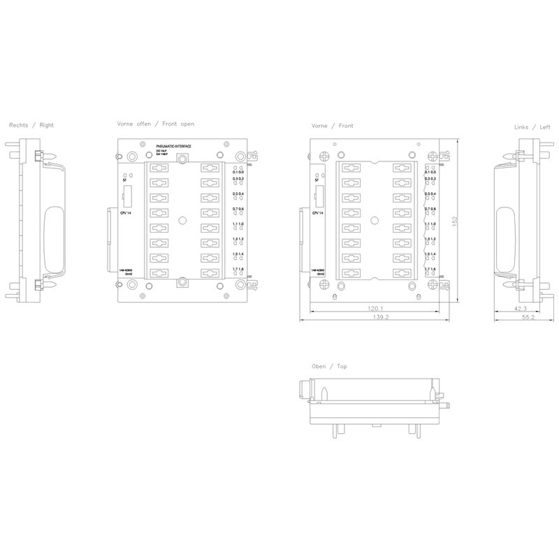 Пневматический интерфейс  Siemens 6ES7148-4EB00-0AA0