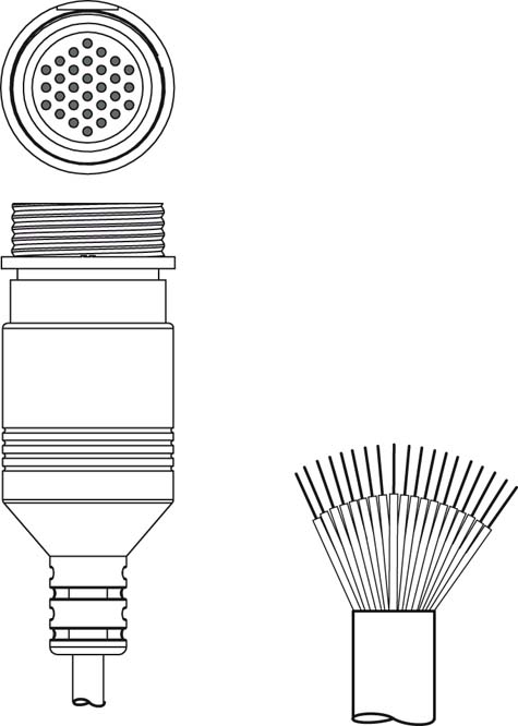Разъем с кабелем Leuze Electronic KD S-M30-30A-V1-250