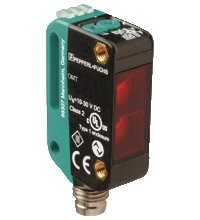 Лазерный датчик расстояния Pepperl Fuchs OMT100-R100-2EP-IO-V31