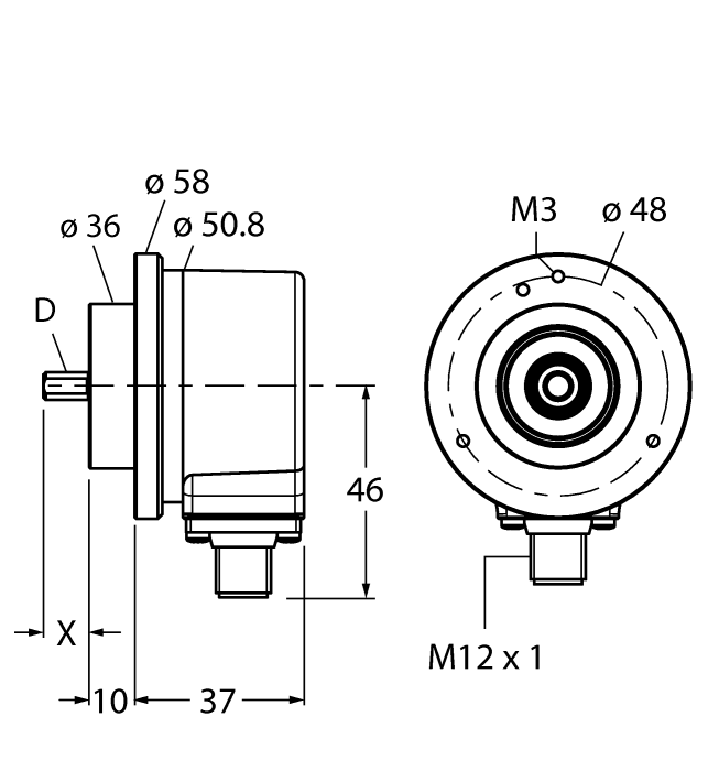 Энкодер TURCK RI-10S10C-2B1024-H1181