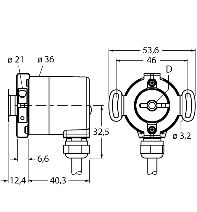 Энкодер TURCK RS-07H6E-7A12B-C 1M