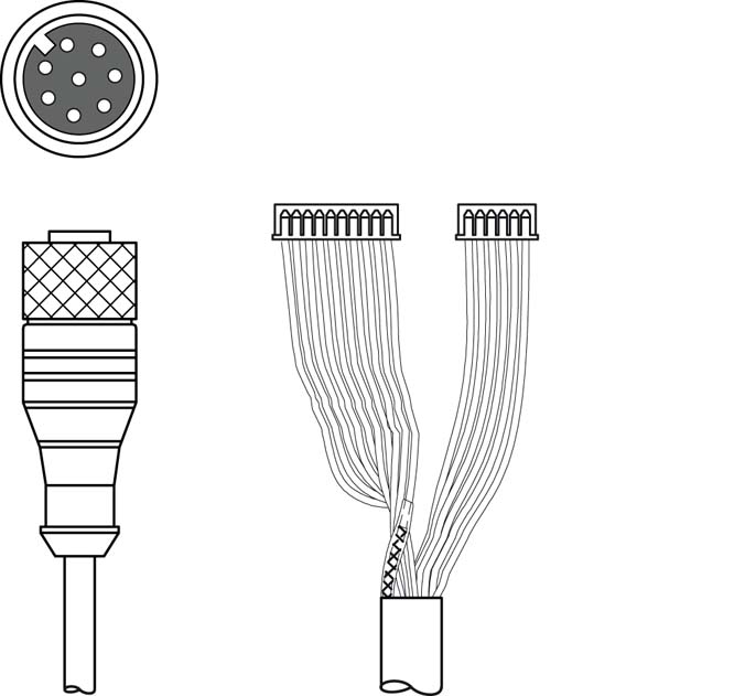 Соединительный кабель Leuze Electronic K-DS M12A-MA-8P-3m-S-PUR