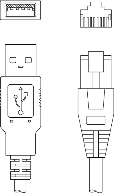 Соединительный кабель Leuze Electronic KSS CR-USB-AA-RJ41-A-T0-018