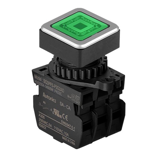 Кнопочный выключатель Autonics SQ3PFS-P3G2AD