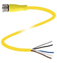 Соединительный кабель Pepperl Fuchs V15-G-S-YE*M-PUR-A