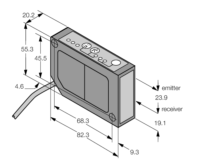 Лазерный датчик расстояния Banner LG5A65PI