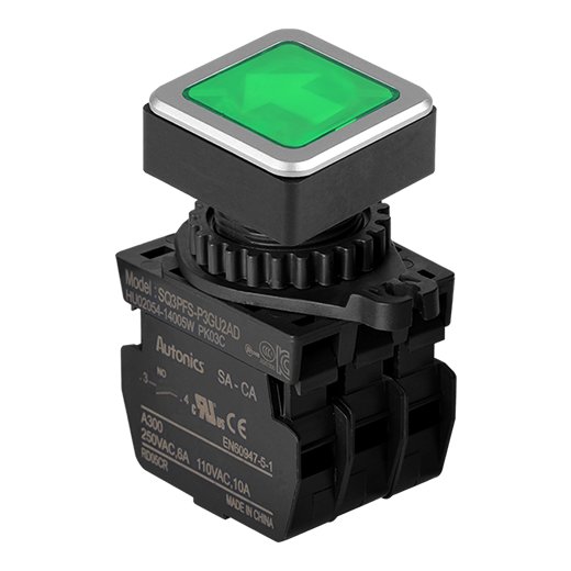 Кнопочный выключатель Autonics SQ3PFS-P3GU2AL