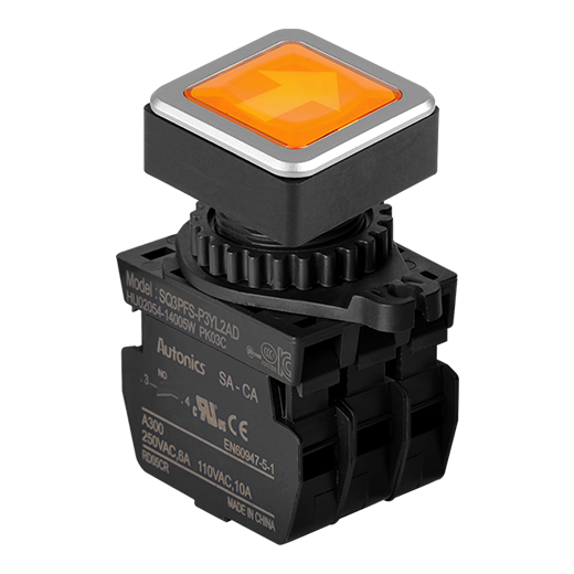 Кнопочный выключатель Autonics SQ3PFS-P3YL2AD