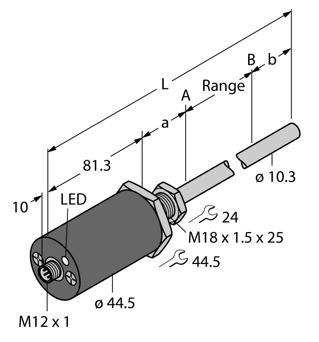 Датчик линейных перемещений TURCK LTX6000M-F10-SSI2-GAF1-X3-H1161