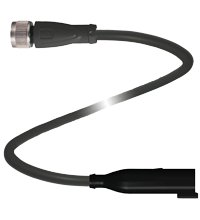 Соединительный кабель Pepperl Fuchs V15-G-BK0,3M-PUR-O1-DT6P-G
