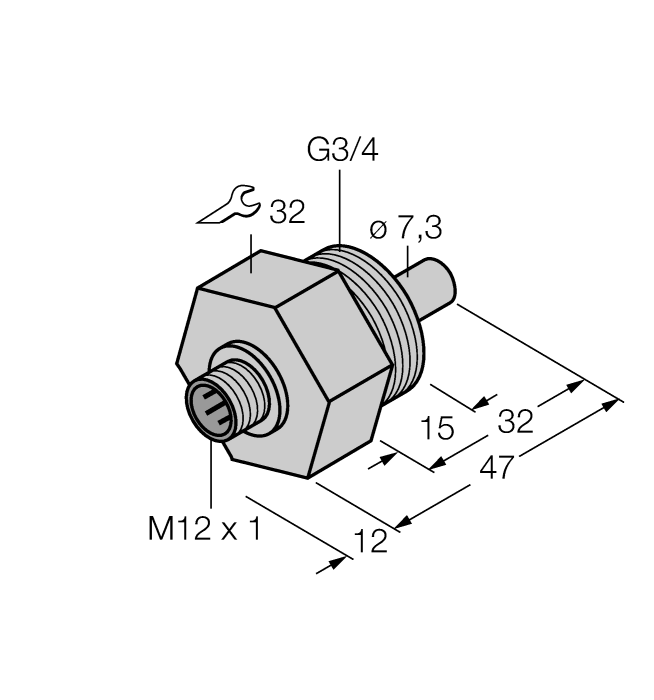 Датчик потока TURCK FCS-G3/4A4-NAEX-H1141