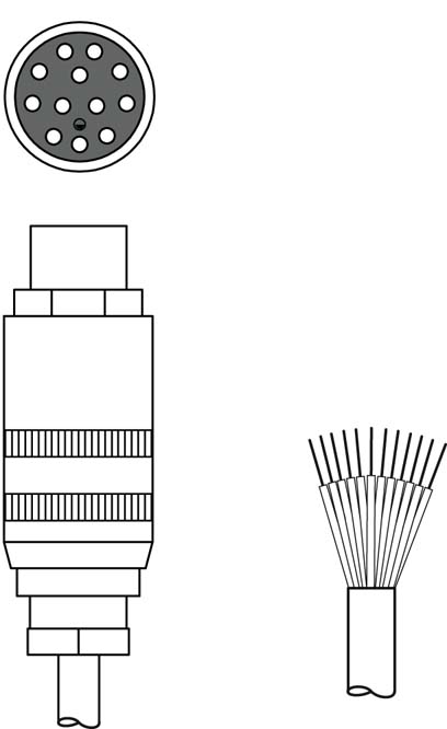 Разъем с кабелем Leuze Electronic CB-LDH-10000-12GF