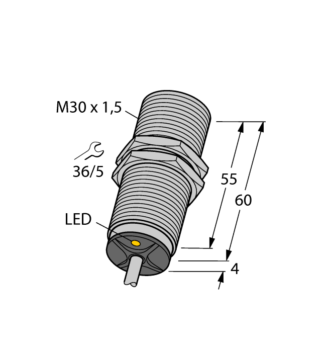 Индуктивный датчик TURCK BI15U-M30-VN44X