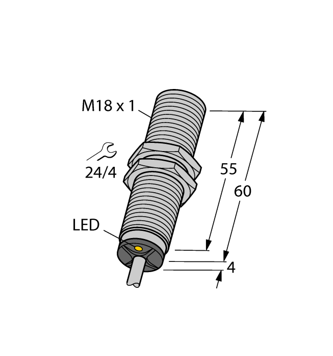 Индуктивный датчик TURCK BI5-M18-AZ3X
