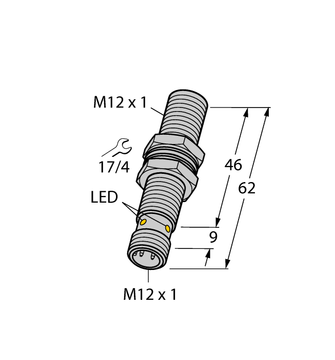 Индуктивный датчик TURCK BI4U-M12E-VP6X-H1141