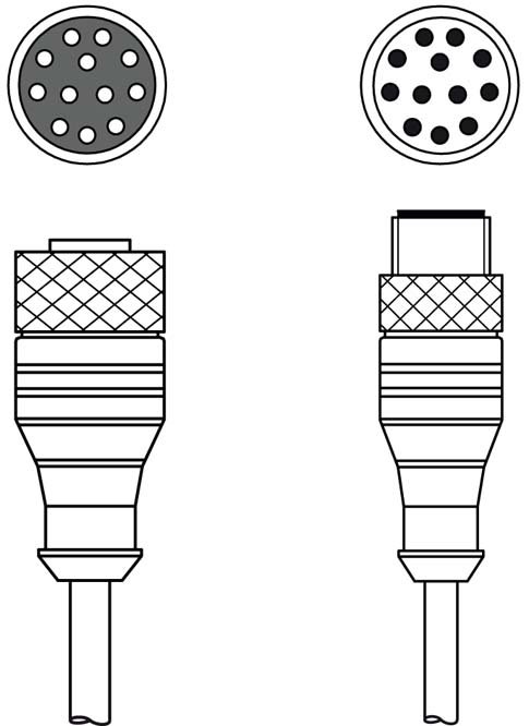 Соединительный кабель Leuze Electronic KDS S-M12-CA-M12-CA-P1-100