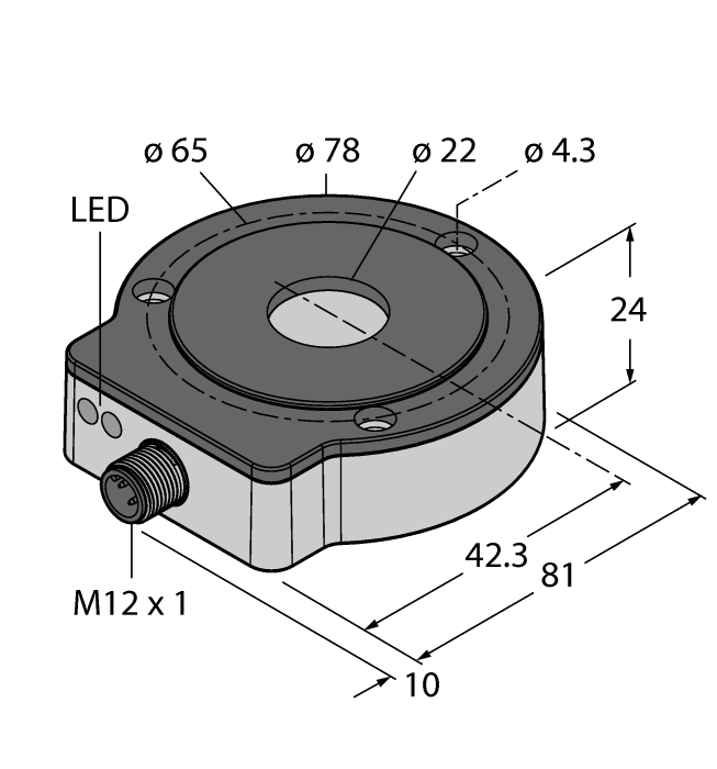 Энкодер TURCK RI360P0-EQR24M0-INCRX2-H1181