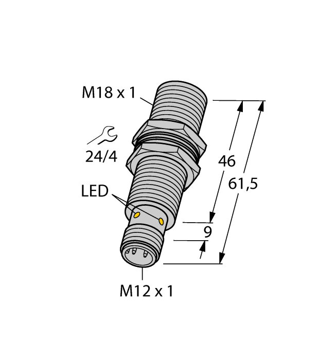 Индуктивный датчик TURCK BI8U-EM18MWD-VP44X-H1141