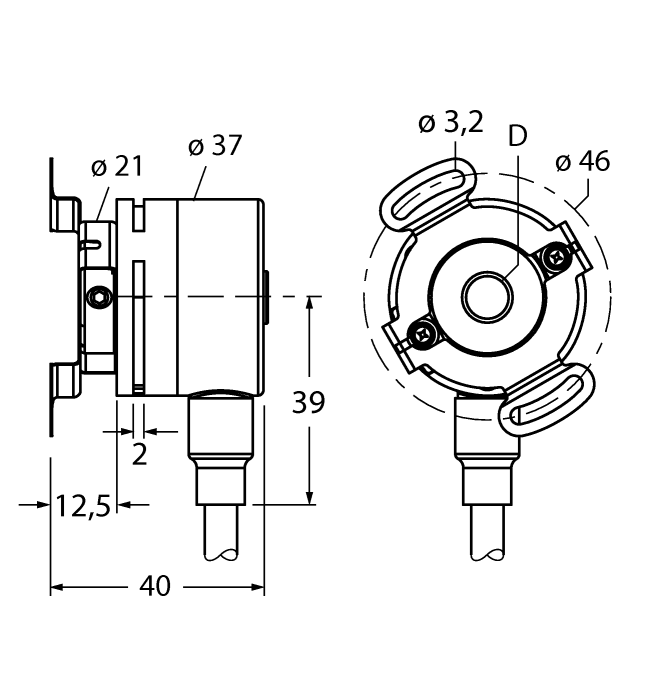 Энкодер TURCK RI-09H8E-2F360-C