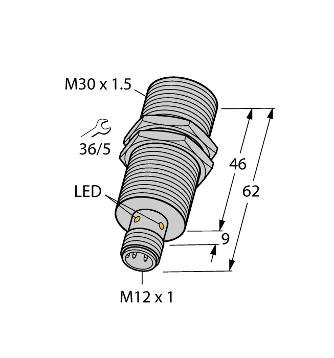 Индуктивный датчик TURCK BI10-M30-Y1X-H1141