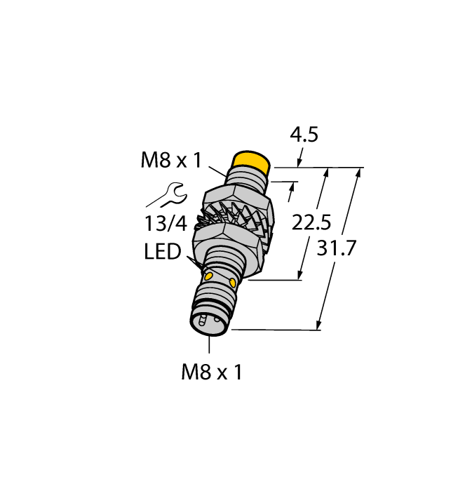 Индуктивный датчик TURCK NI3-M08K-AN6X-V1131