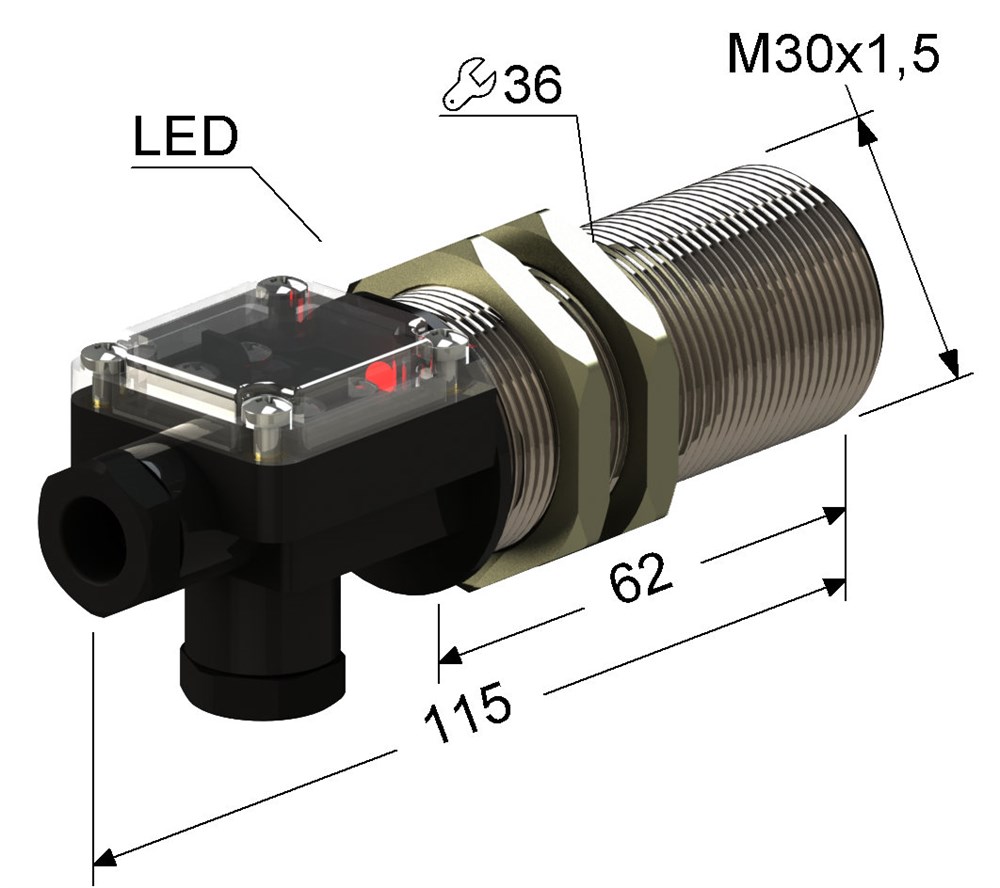 Индуктивный датчик Мега-К VB2-30M115-10B41-T