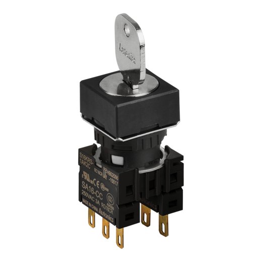 Селекторный переключатель с ключом Autonics S16KRS-1AK2C