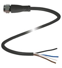 Соединительный кабель Pepperl Fuchs V1-GV4A-BK5M-PUR-U-PIP