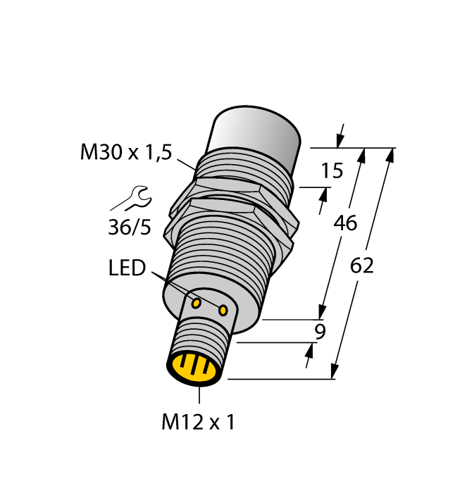 Индуктивный датчик TURCK NI30U-EM30WD-VP44X-H1141