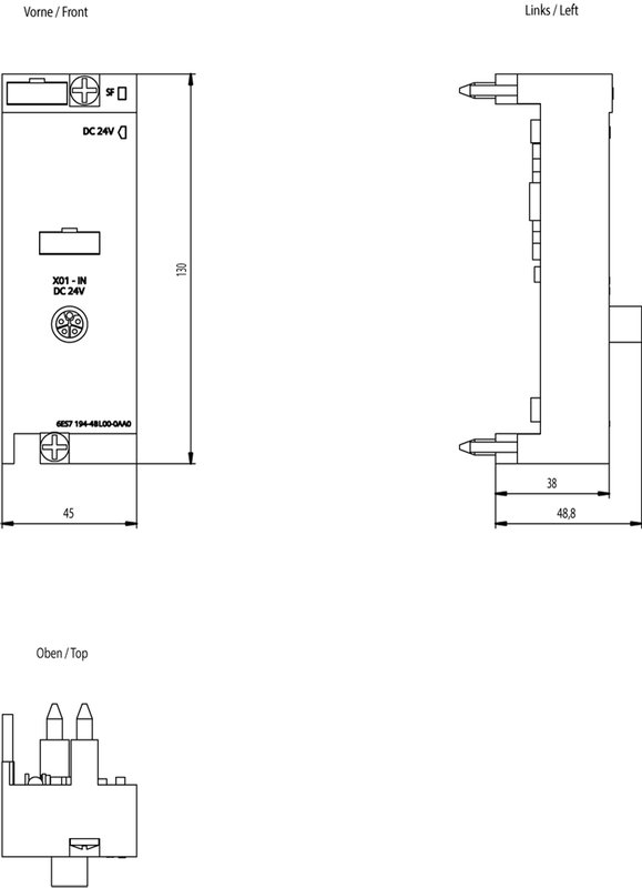 Соединительный модуль  Siemens 6ES7194-4BL00-0AA0